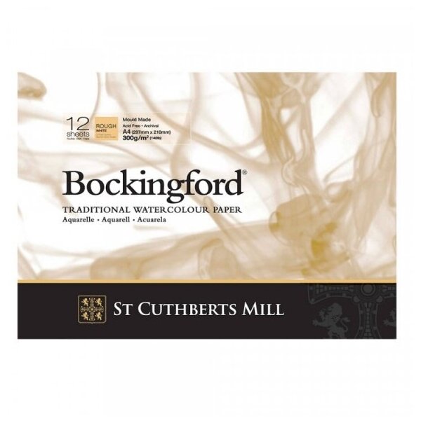 St. Cuthbert's Mill Склейка для акварели "Bockingford", белая, Rough \ Torchon, 300г/м2, A4, 12л