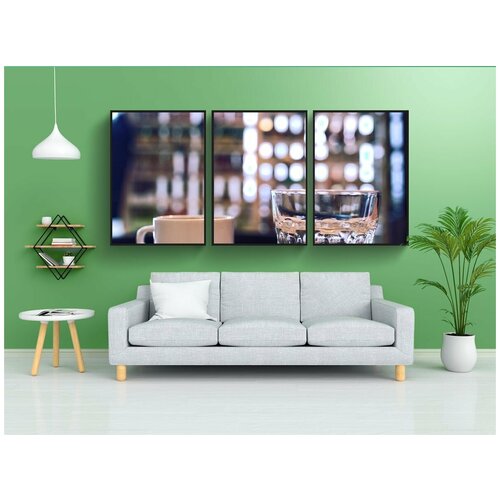 фото Набор модулных постеров для интерьера "чашка, кофе, эспрессо" 60x90 см. в тубусе, без рамки lotsprints