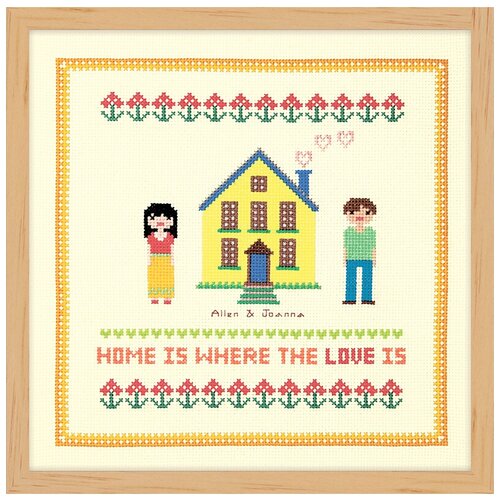 фото Набор для вышивания дом желтого цвета xiu crafts 2870709