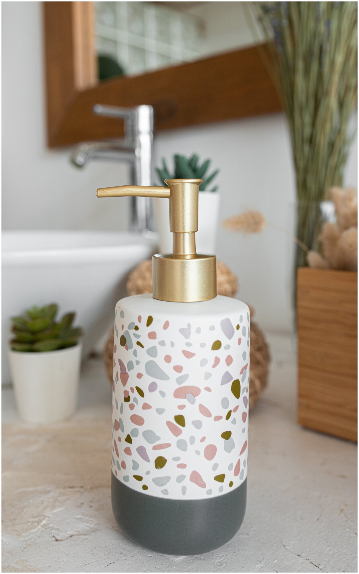 фото Дозатор для жидкого мыла PROFFI HOME PH10897 Terrazzo