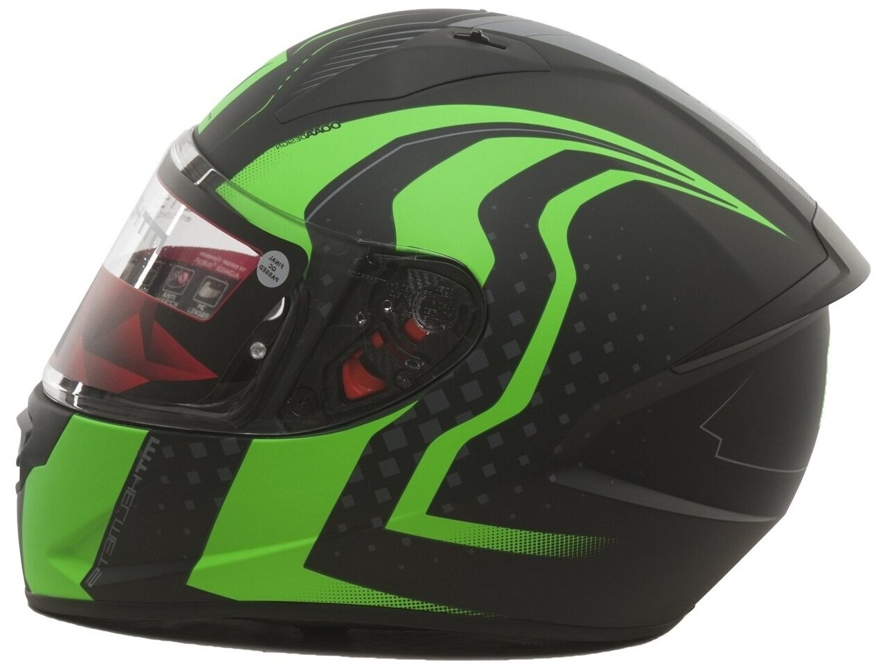 Шлем MT STINGER Warhead (S, Matt Black KAWASAKI Green)