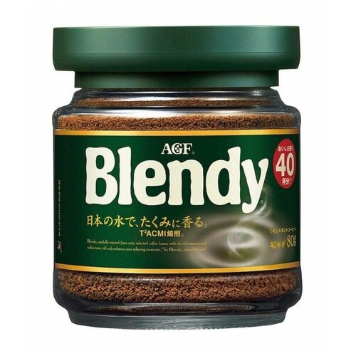 Японский кофе AGF BLENDY из отборных кофейных зерен, 80 г. (в стеклянной банке)