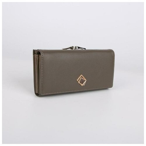 фото Кошелёк на магнитах, цвет коричневый noname