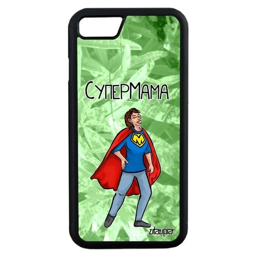 фото Красивый чехол на телефон // iphone 7 // "супермама" комичный шутка, utaupia, светло- зеленый