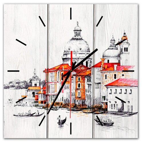 фото Настенные часы венеция 30х30 см дом корлеоне