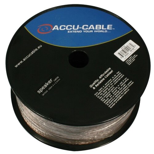 Акустические кабель ADJ AC-SC2-2,5/100R-T акустический кабель adj ac sc2 2 5 100r b