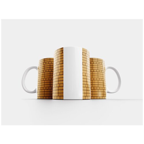 фото Кружка "кирпичи, кирпичная кладка, строительство" 320 мл lotsprints