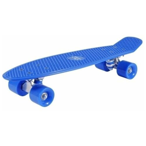 фото Скейт пенни борд 22 (penny board) синий, светящиеся колеса modern world