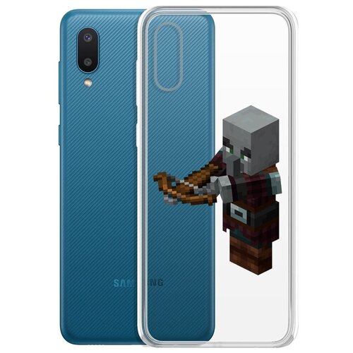 Чехол-накладка Krutoff Clear Case Разбойник для Samsung Galaxy A02 (A022) чехол накладка krutoff clear case minecraft разбойник для samsung galaxy a55 5g a556