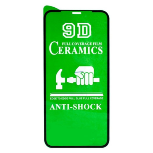 Защитная глянцевая керамическая плёнка для iPhone 13/IPhone 13 Pro/IPhone 14/для эпл айфон 13/13 про/14 (Чёрная)