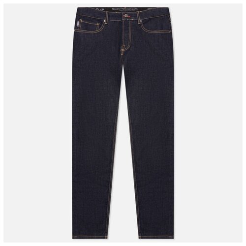 Джинсы Peaceful Hooligan, прилегающий силуэт, средняя посадка, размер 42L, синий