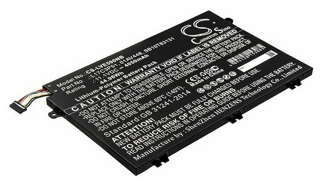 Аккумулятор для Lenovo ThinkPad E15, E480 (01AV446, L17M3P51)