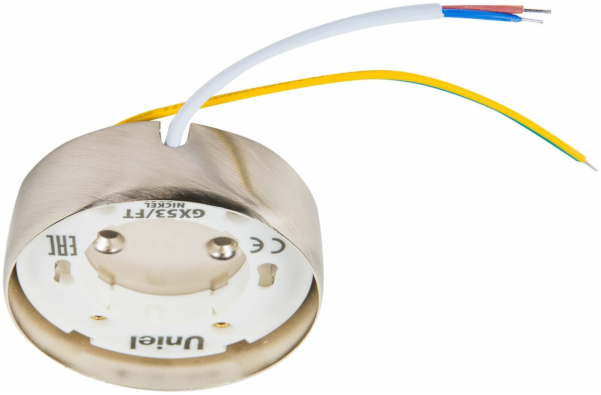 фото Светильник накладной Uniel GX53x16 Вт цвет никель