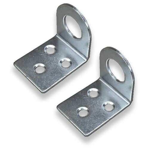 Пробой-ушко гнутое 30*70 мм, цинк. Крепление для навесного замка (2 штуки в комплекте)