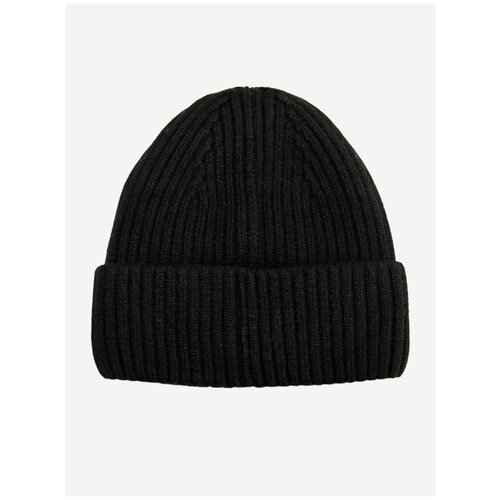 Шапка бини Karoca, размер 56-62, черный шапка бини karoca зимняя шерсть утепленная размер 56 62 синий