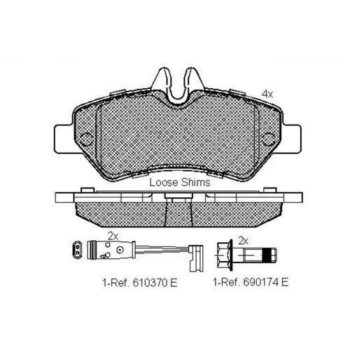 141027_колодки дисковые задние !\ toyota land cruiser 4.2d 90>, icer, 141027