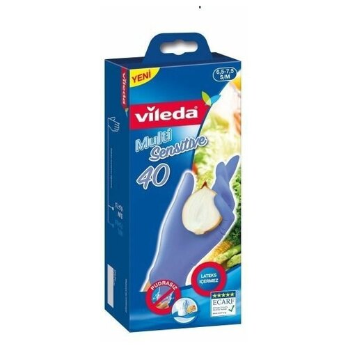 Перчатки хозяйственные Vileda Multi Sensitive S-M