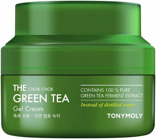 TONY MOLY The Chok Chok Green Tea Gel Cream гель-крем для лица с экстрактом зеленого чая, 60 мл