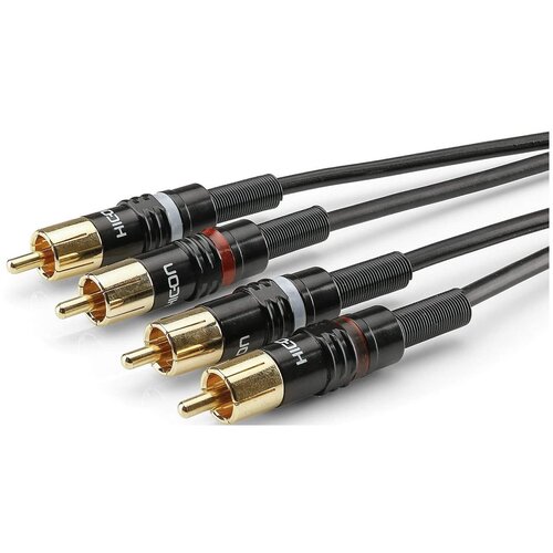 Кабель аудио 2xRCA - 2xRCA Sommer Cable HBP-C2-0060 0.6m кабель аудио 2xjack 2xrca sommer cable hba 62c2 0060 0 6m