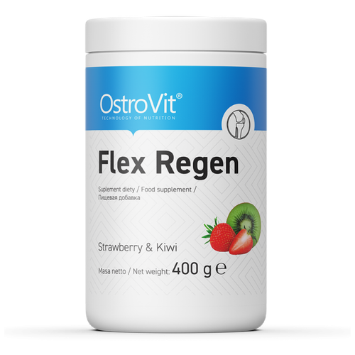 OSTROVIT FLEX REGEN 400 Г вкус strawberry/kiwi комплекс для связок и суставов ostrovit flex regen 400 грамм клубника киви