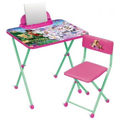 Набор детской мебели Disney Феи Азбука стол + пенал + стул мягкий