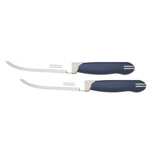 Набор ножей для стейка TRAMONTINA Multicolor гладкий 12,5 см, 2 штуки
