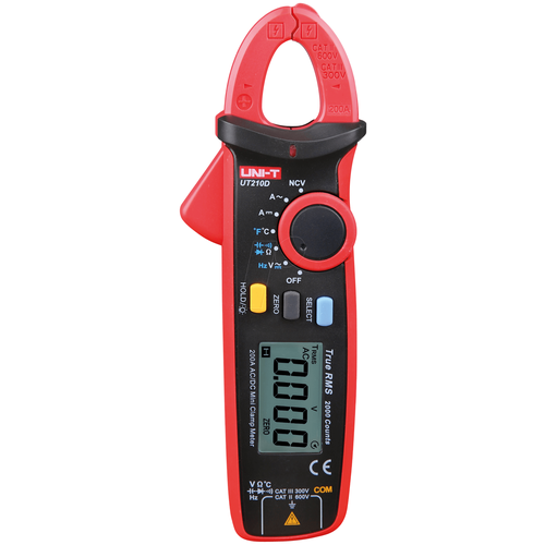 uni t clamp meter digital ut210e ut210d ac current mini clamp multimeter true rms pliers ammeter ut210c ut210a ut210b auto range Клещи токовые UT-210D UNI-T 13-0008