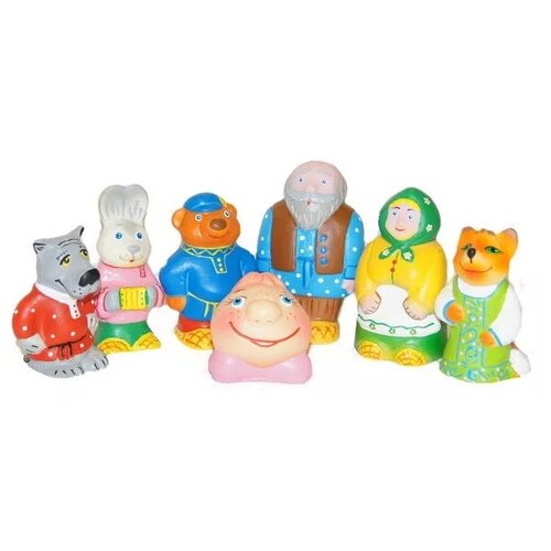Набор для ванной Кудесники Колобок (СИ-240), разноцветный, 7 шт. набор игрушек для ванной пфк игрушки кудесники колобок си 240