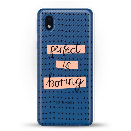 фото Силиконовый чехол boring perfect на samsung galaxy a01 core andy & paul