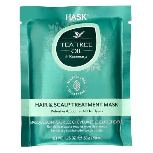 Hask Tea Tree & Rosemary Oil Invigorating Hair and Scalp Treatment Mask