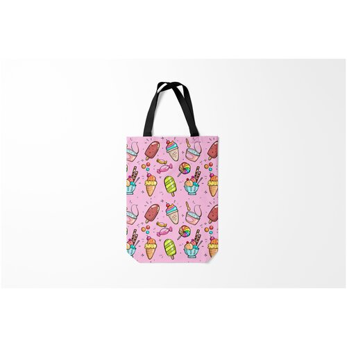 фото Сумка-шоппер / 31х42 см / популярные иллюстрации / еда сладкоежка burnettie
