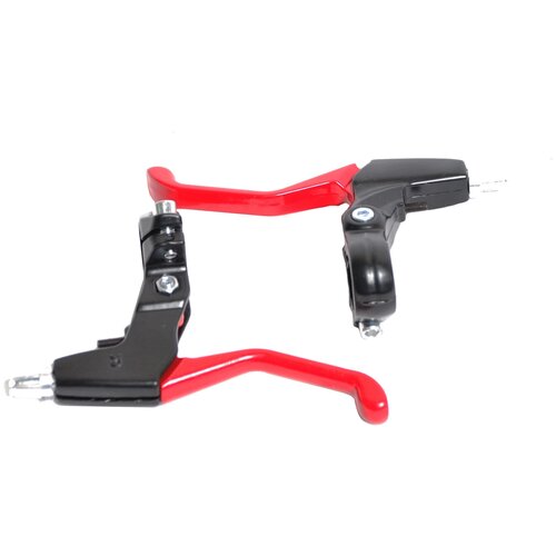 Тормозные ручки HORST, алюминий, V-брэйк/кантилеверных тормозов, красно-черные, 00-171607