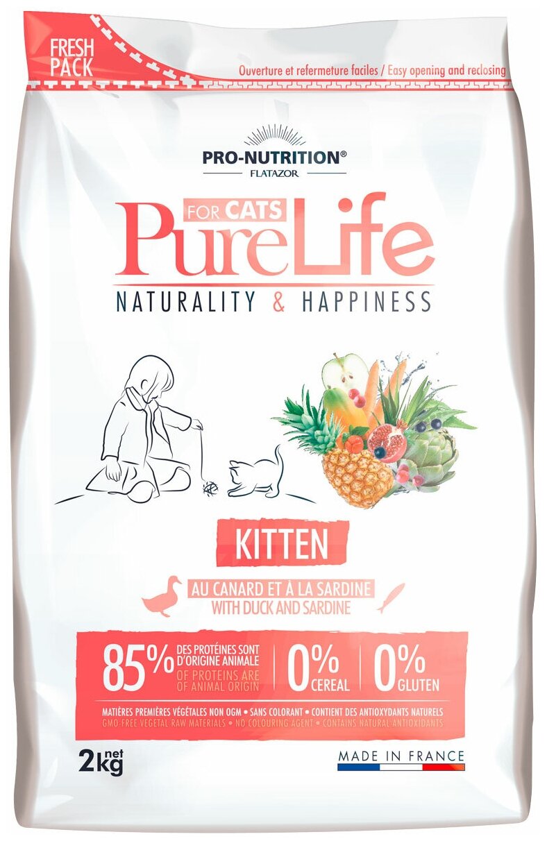 FLATAZOR PURE LIFE KITTEN для котят (2 кг)