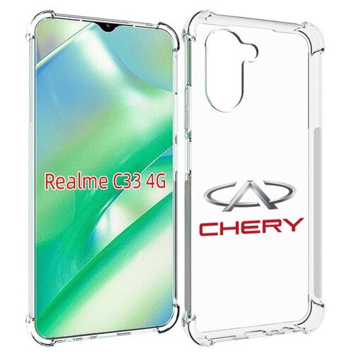 Чехол MyPads Chery-3 мужской для Realme C33 4G задняя-панель-накладка-бампер