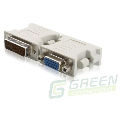 Переходник Greenconnect DVI-I (M) - VGA (F) (GC-CV103) видео переходник штекер dvi i гнездо vga орбита ot avw24