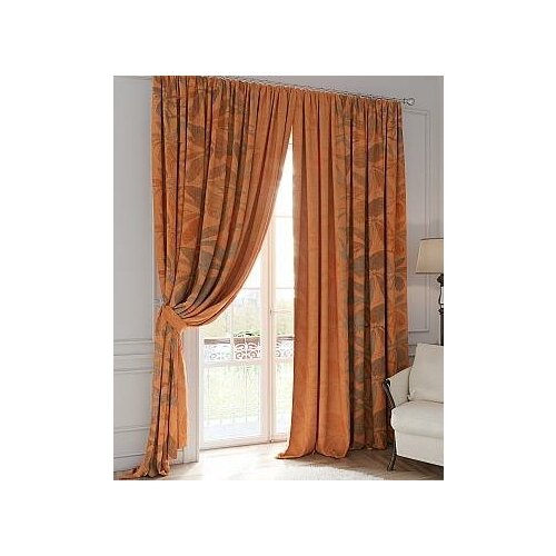 фото Комплект штор томдом лурфинс (морковный)