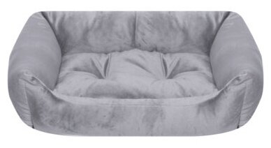 Yami Yami когтеточки и лежаки Лежак прямоуг. пухлый 103*75*27см с подушкой (9804) серый, 2,95 кг