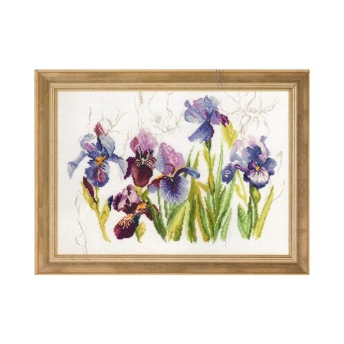 фото Набор для вышивания lanarte №022 pn-0008027 (34851 ) цветущие ирисы 1 шт.