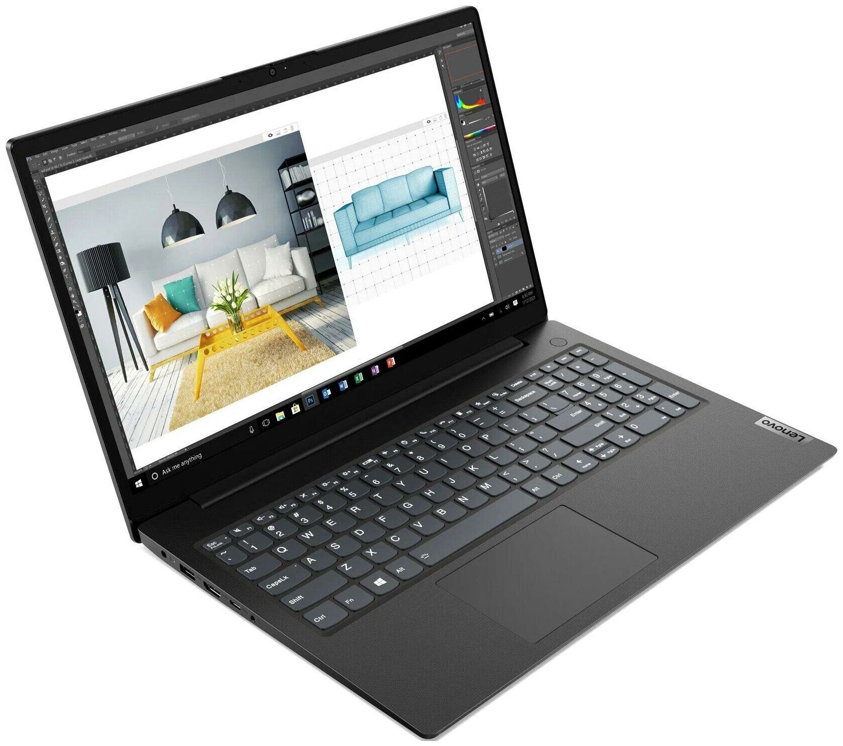 Ноутбук Lenovo V15 GEN2 ITL (82KB000ERU) - фото №7