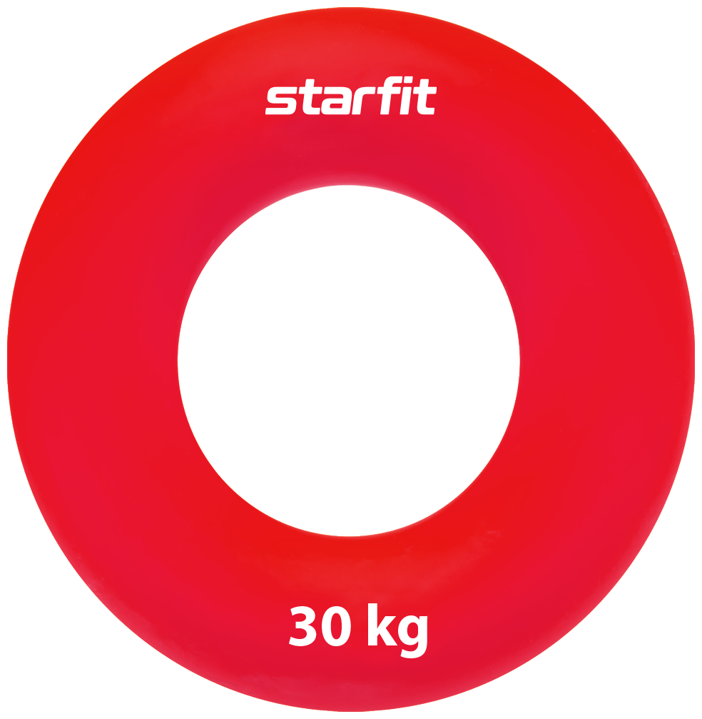 Эспандер кистевой Starfit Es-404 кольцо, 30 кг, силикагель, красный