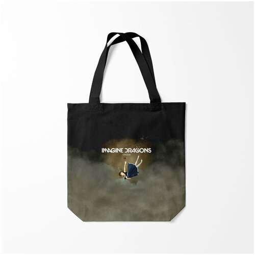 фото Сумка-шоппер / 40х40 см / рок / imagine dragons dream burnettie