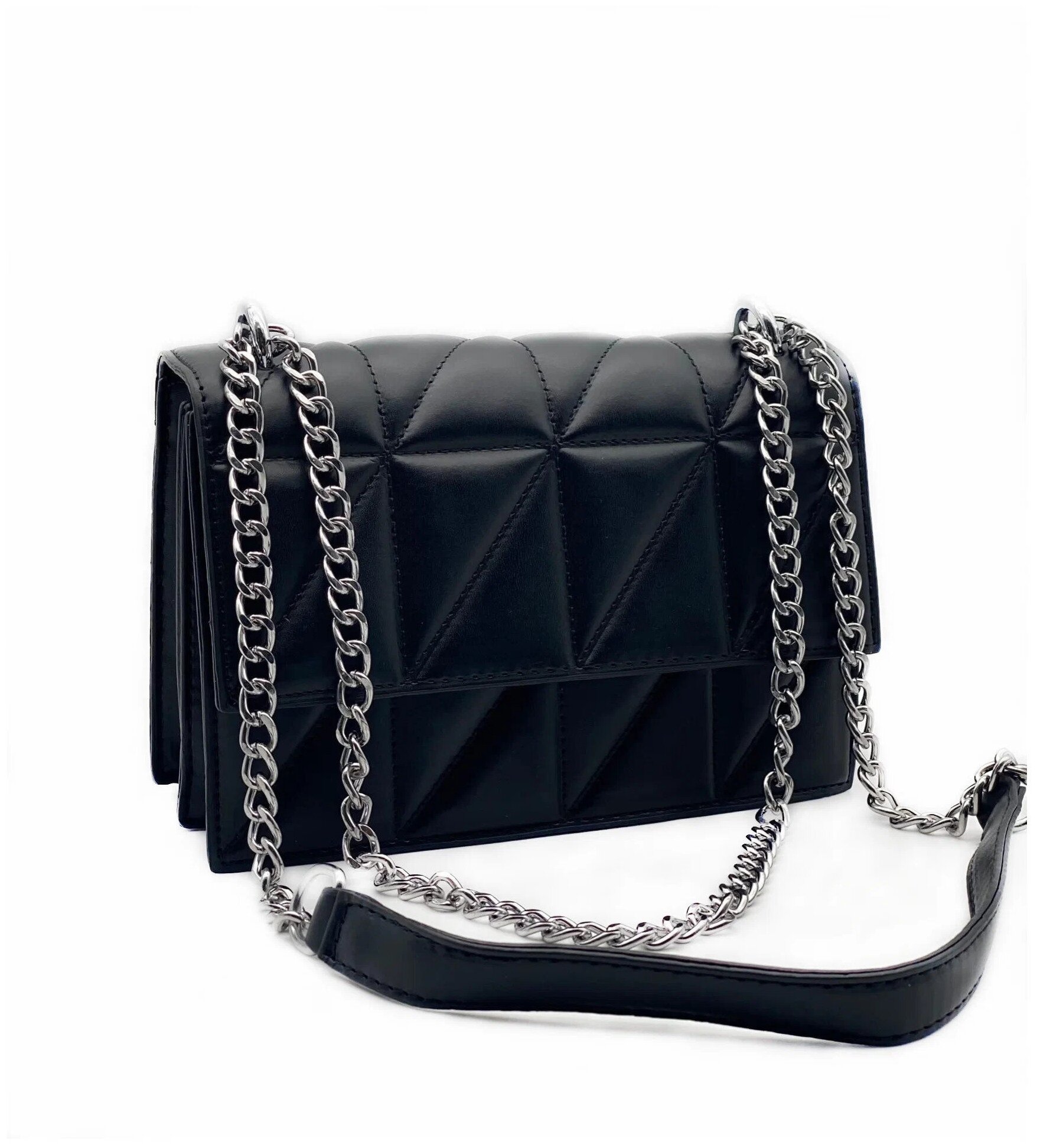 фото Cумка женская / сумка через плечо / компактная сумочка женская / клатч / цвет черный