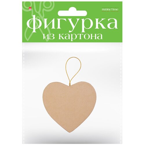 Фигурка из картона. Сердечко 10x1,3x9,5 см