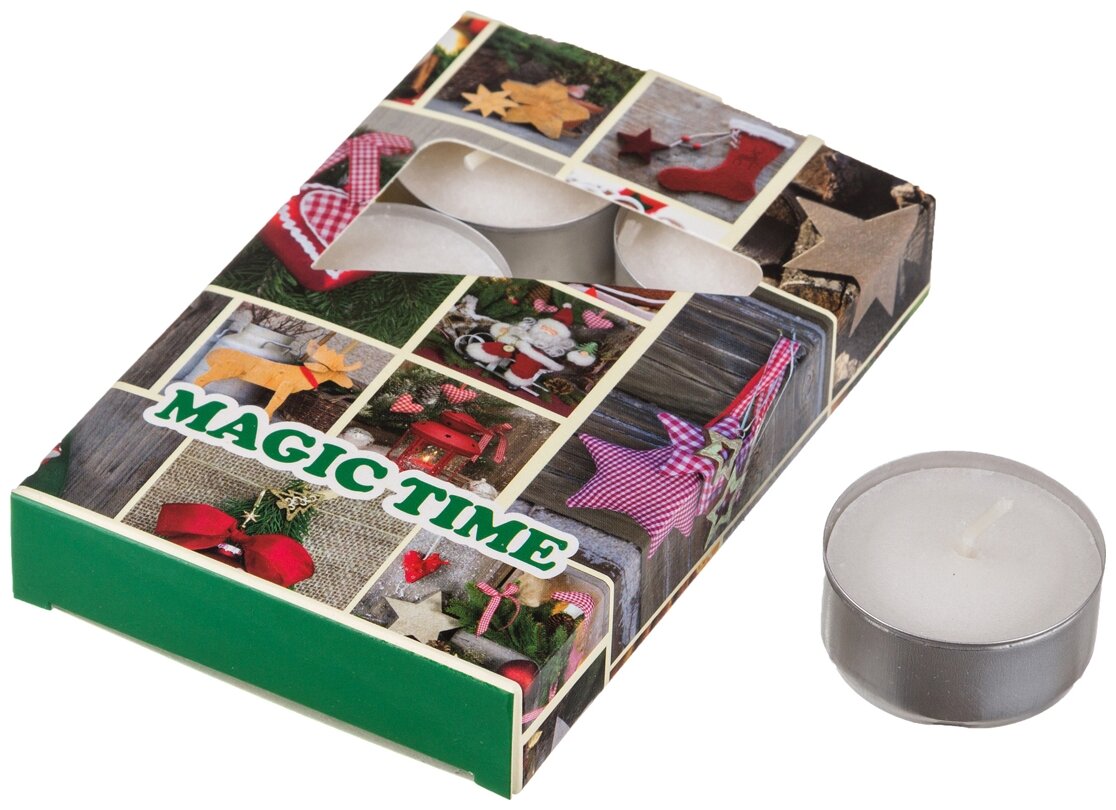 фото Набор плавающих свечей из 6 шт magic time аромат корица Adpal (348-474)