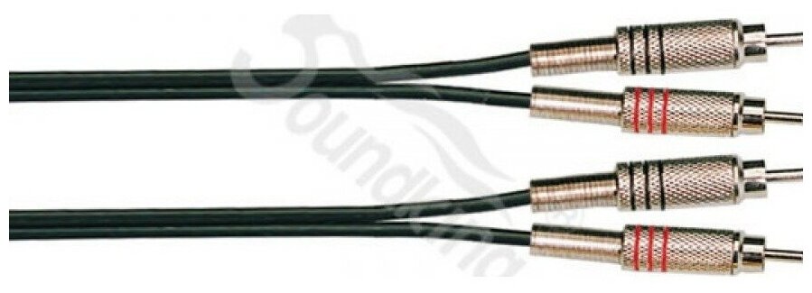 Кабель аудио 2xRCA - 2xRCA Soundking BB404-3M 3.0m