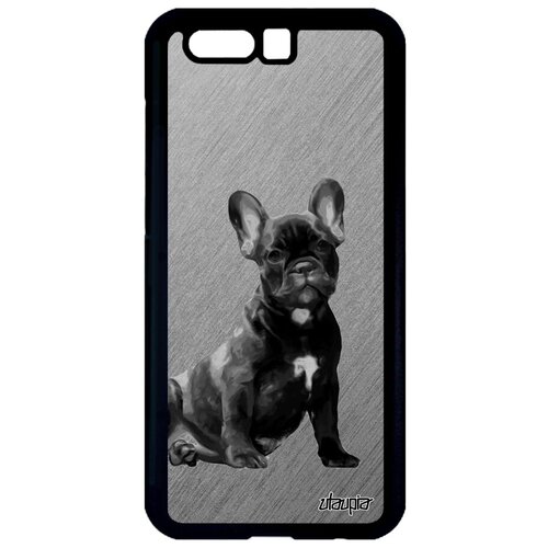фото Качественный чехол на телефон // honor 9 // "бульдог" животные дизайн, utaupia, серый
