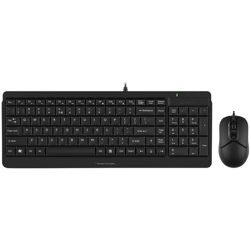 Клавиатура + мышь A4Tech Fstyler F1512 клав: черный мышь: черный USB (F1512 BLACK)