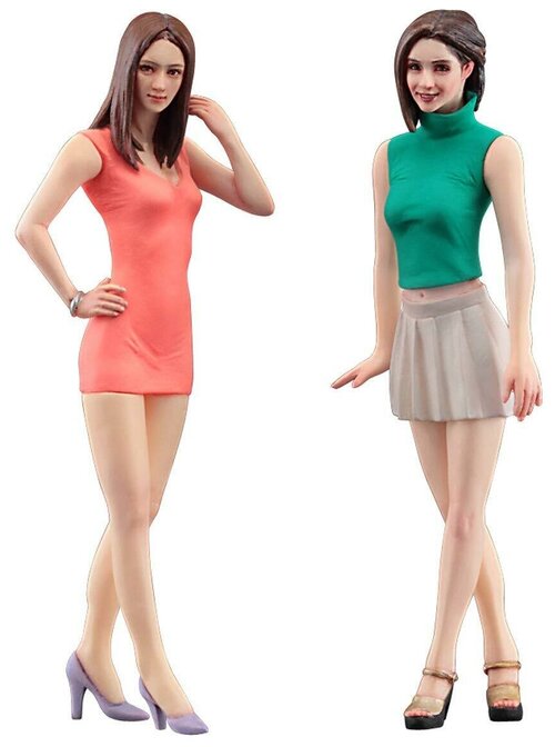 Hasegawa 1/24 Figure Collection Series Fashion Model Girls Figure Plastic Model FC04