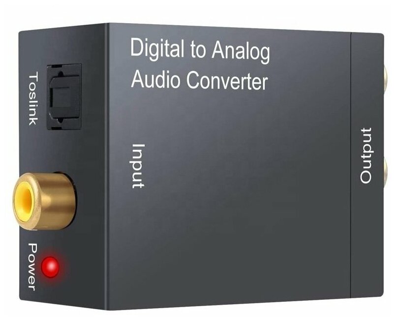 Переходник адаптер аудио конвертер ЦАП Digital to Analog Optical / TosLink / Coaxial - RCA