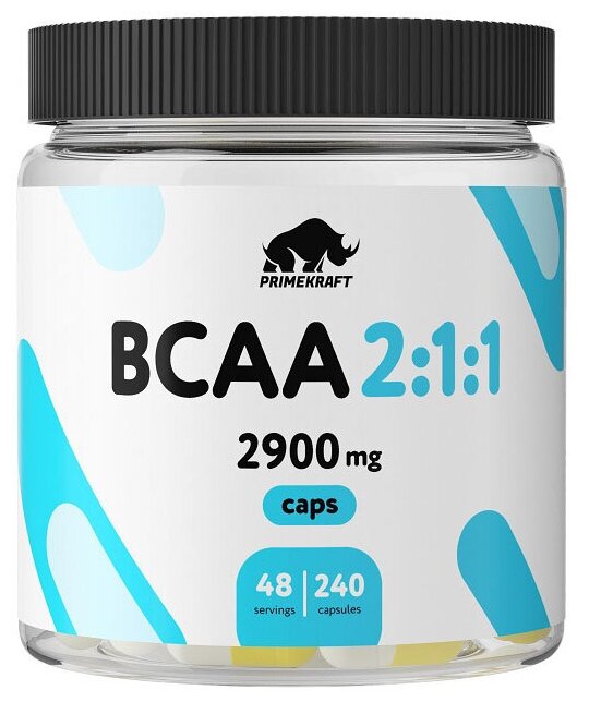 PrimeKraft BCAA 2:1:1 2900 мг, 240 капс